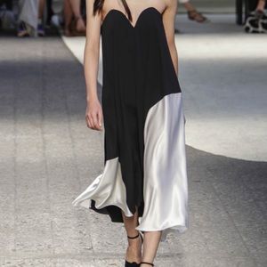 Sigrid Agren for Sportsmax/MaxMara, black & white couture runway dress, size 42